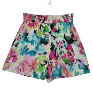 🌸 H&M Women’s Floral Shorts Size Small NWT 100% Cotton High Waist Cottagecore